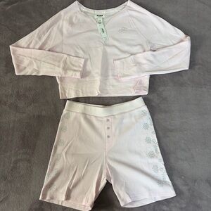 Victoria Secret Pink Thermal Sleepwear Set